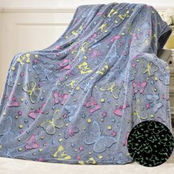 New Butterfly glow in the dark blanket 