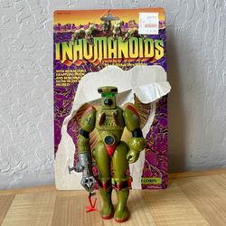 Vintage 1986 Inhumanoids Herc Armstrong Action Figure Toy With Card Back