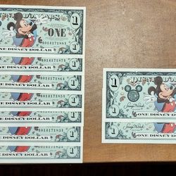 Mint Condition 2000 Disney $1 Featuring Mickey Mouse