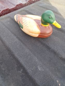 May1978 Duck Shaped Ceramic Organizer Hand Crafted,painted And Numbered131374 In Brazil For AVON
