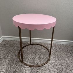 Pink And Gold End table 