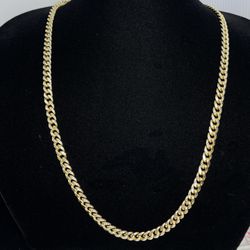 $2725 Two Tone Gold Hollow Cuban Chain