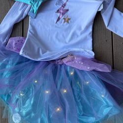 Pottery And Barn Girls Halloween Light up Super Hero