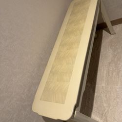 Cream Would Entry Table