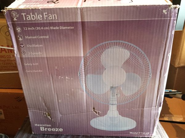 Hawaiian Breeze Table Fan For Sale In Milpitas Ca Offerup