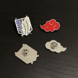 Anime Pins - Naruto Pin - Attack On Titan Pin