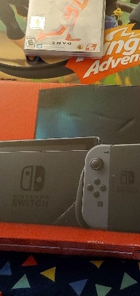 Nintendo Switch With 2 Games And One Controller