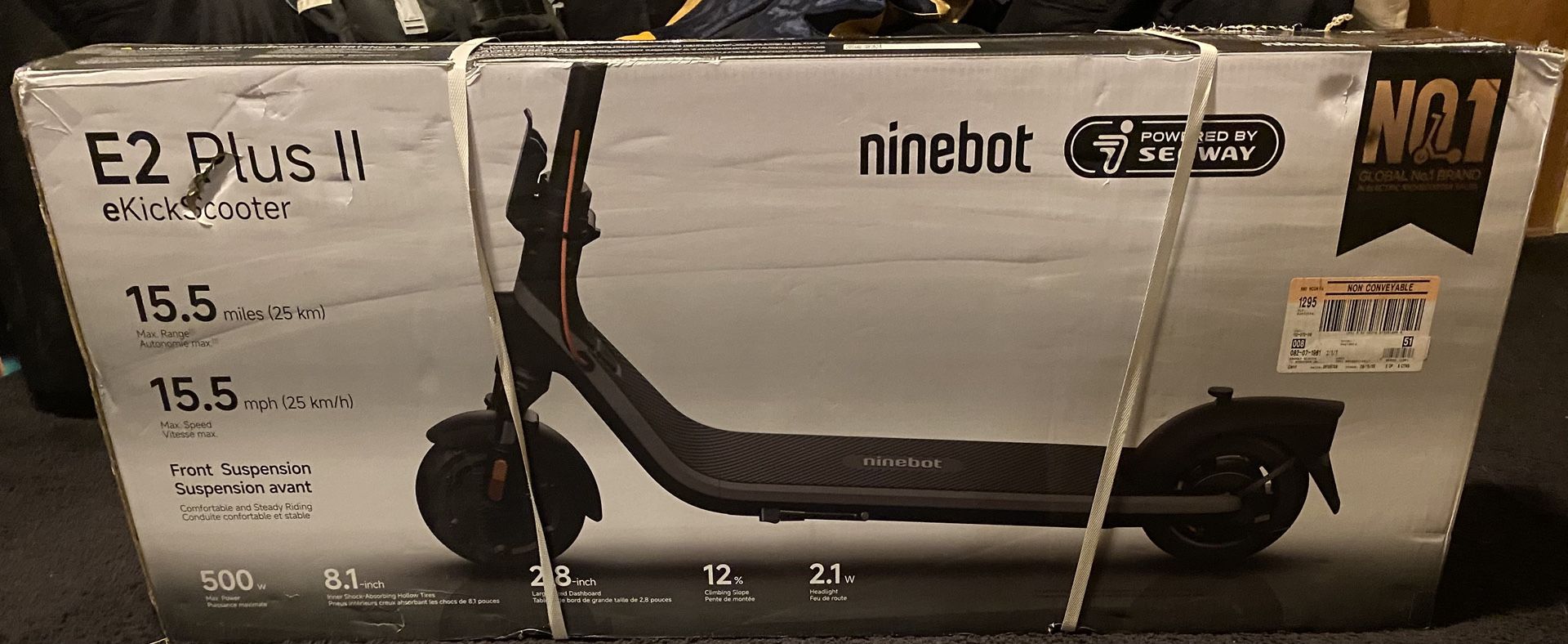 Segway E2 Plus II Electric Scooter Black