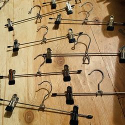 Pants Skirt Clip Hangers; Single & Tiered Hangers