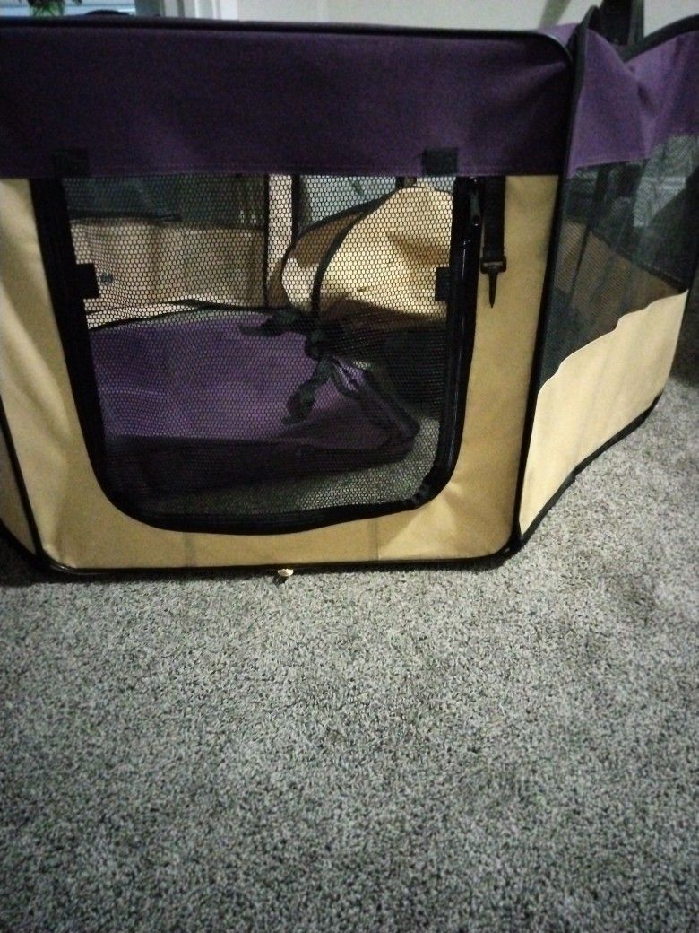 A Nice Playpen For Puppies Or Kittens Barely Used