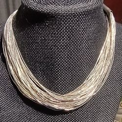 925 Sterling Silver 30", 30 Strands Liquid Silver , 43.18 gm