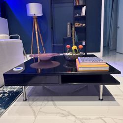 2 High Gloss Black Coffee Tables/End Tables