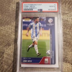Lionel MESSI 2024 panini Copa America Card PSA 10