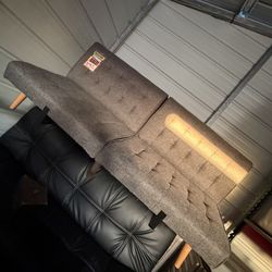 $150 Grey Fabric Futon