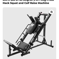 RitFit 3-in-1 Leg Press Hack Squat/Calf Raise Machine (BRAND NEW)