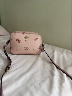 Butterfly coach crossbody bag