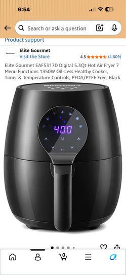 Elite Gourmet Air fryer