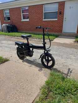 Black Folding Electric Bike