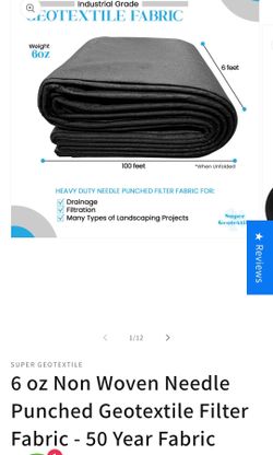 Geotextile 6'x100'