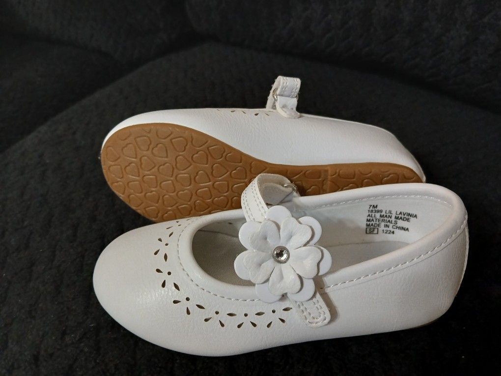White Dress Shoes 7T