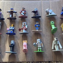 20 Mini Metal Minecraft Figures