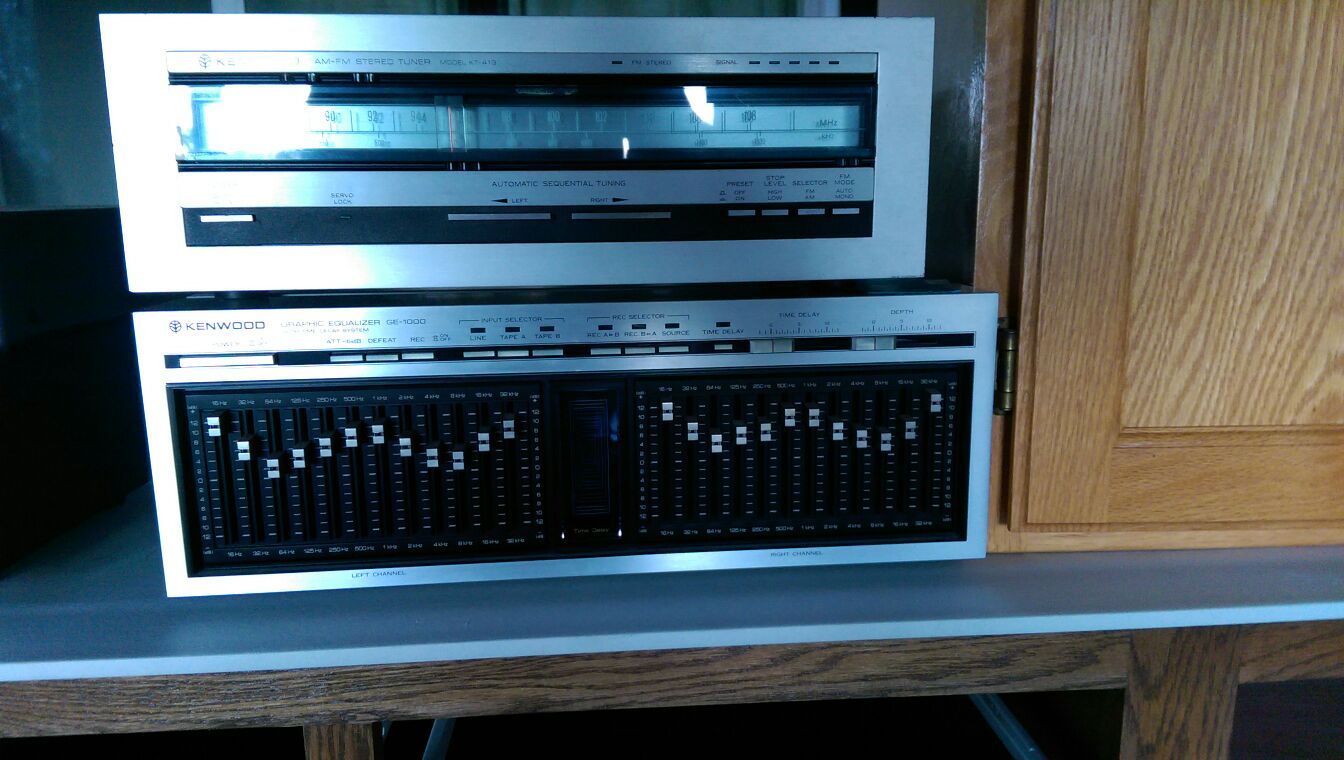 Kenwood KT-413 tuner / KENWOOD GE-1000 graphic E.Q