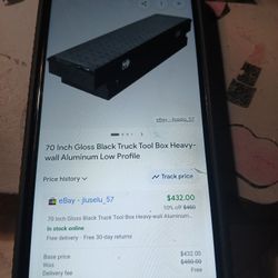 70 IN LIKE BRAND NEW ALUMINUIM TRUCK BED TOOLBOX 80 FIRM PAID 439+