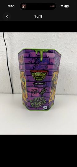 Teenage Mutant Ninja Turtles 2023 Mutant Mayhem Popcorn Theater Tin Bucket