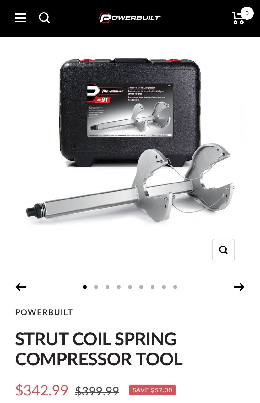 Powerbuilt strut coil spring compressor tool