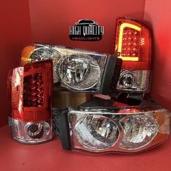 Dodge Ram 2002. 2005 Headlights.