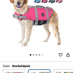 Medium Dog Swimming Vest With Pockets And Reflective Strips