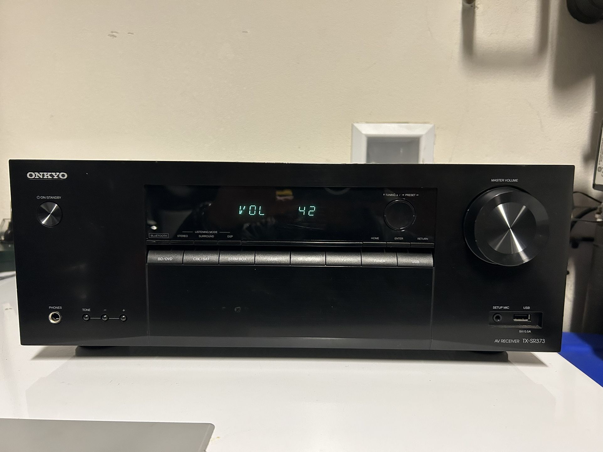 Onkyo TX-SR373 Receiver HiFi Stereo 5.2 Channel Audiophile Bluetooth HDMI Audio