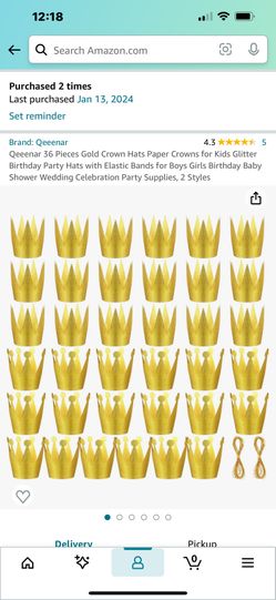 Gold Crowns For Party, Brand New