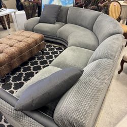 1980’s Vladimir Kagan Weiman Curved Sectional - 99” x 86” - Excellent Condition- Retail: $4800