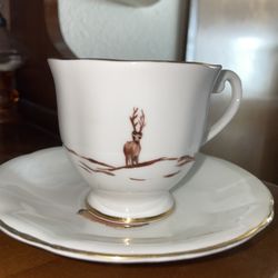 Clarence Bone China “Alaska” Tea Cup & Plate