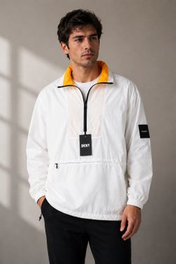 DKNY Lightweight Rain Jacket / Windbreaker – White– NEW
