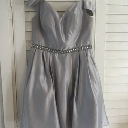 Silver Short Formal Dress
