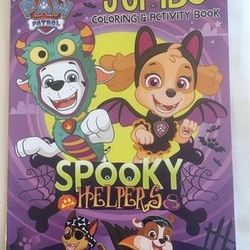 Paw Patrol Spooky Helpers Halloween Jumbo Coloring & Activity Book  (2022) New