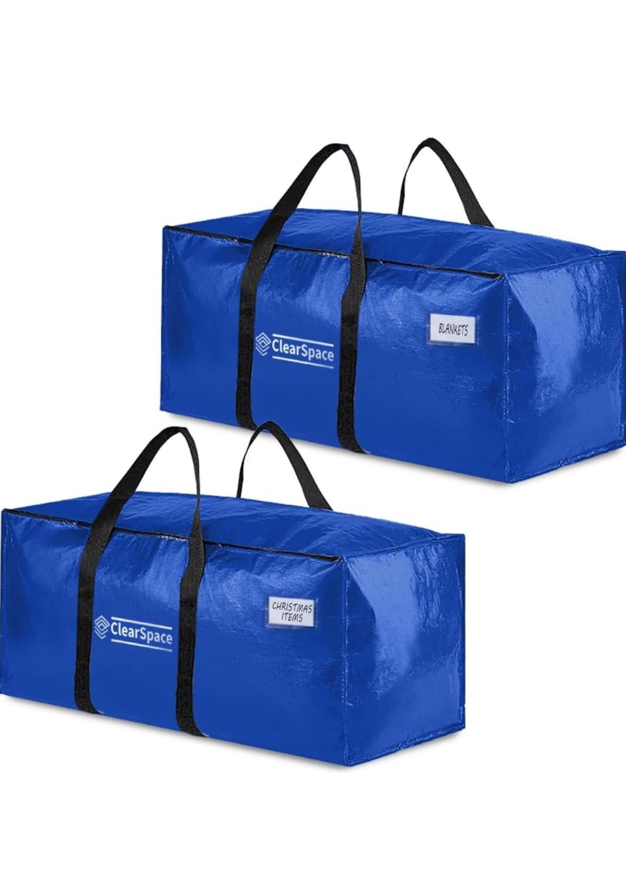Brandnew 2pk Heavy Duty Moving Bags or Storage Bag – Large Moving Boxes with Backpack Straps, Zippers & Handles – Perfect for Moving, College Dorm