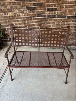 Outdoor patio bench