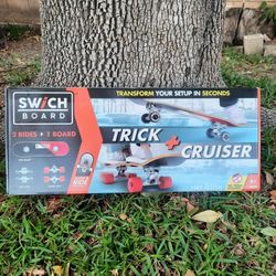 Skateboard SwichBoard 2-in-1 Trick and Cruiiser Deck