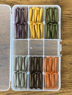 Fishing Lures- 60 piece 1.5 inch Paddle Tail Kit