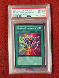 Yugioh Monster reincarnation RDS 1st ed Gem MT PSA 10