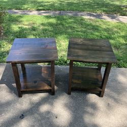 Custom Handmade End Tables Set Of 2
