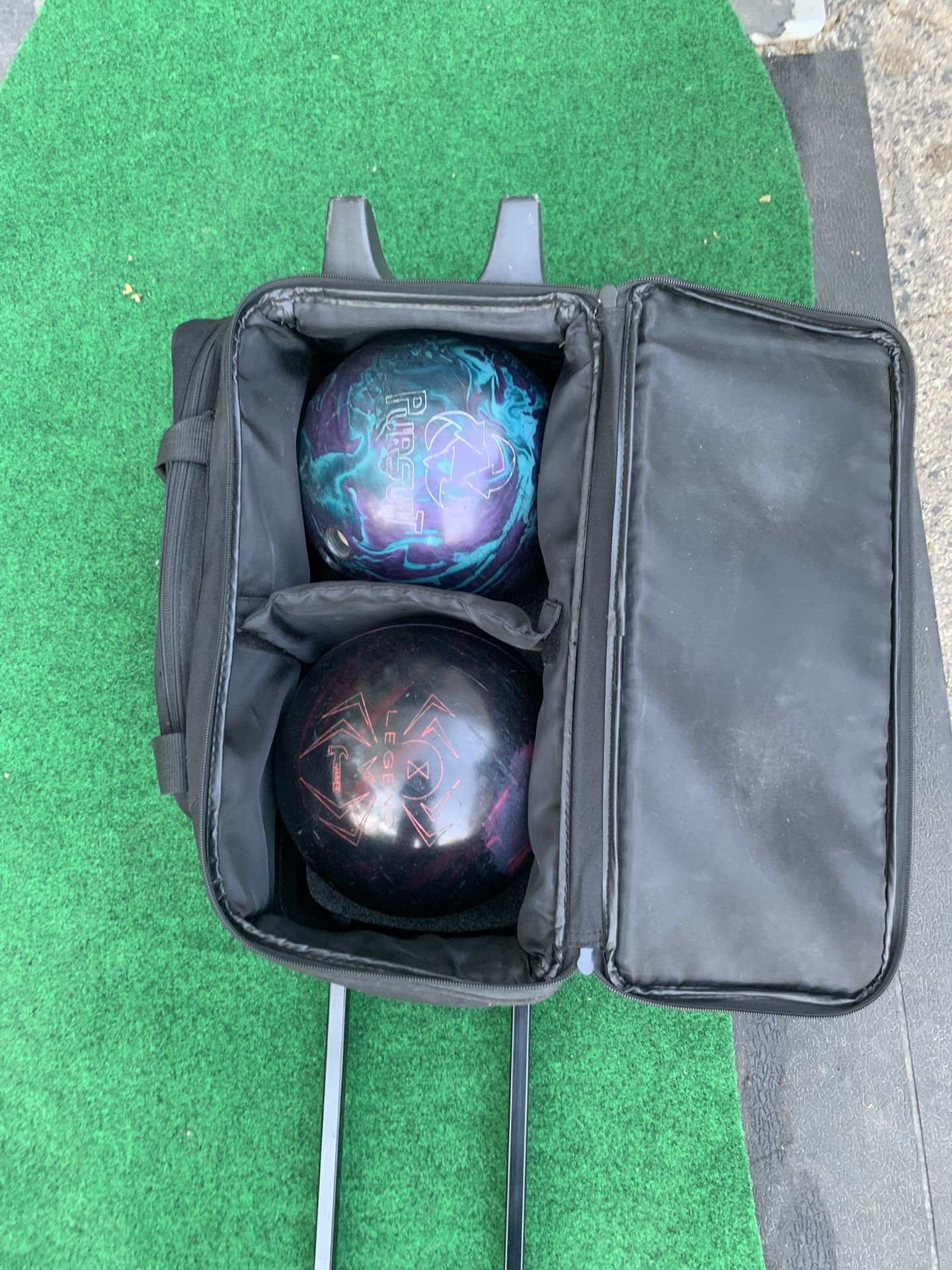 Wheeled 2 Ball Bowling Bag