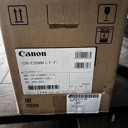Canon CN-E 35mm T1.5 L F Cinema Prime Lens (EF Mount)