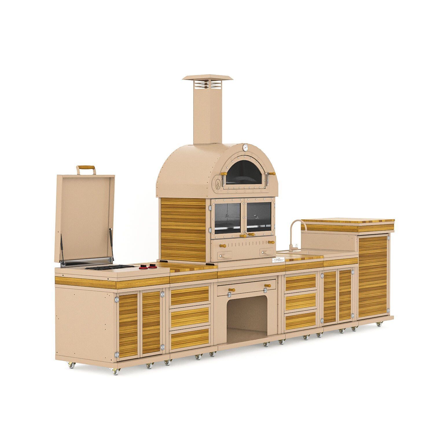 Outdoor Kitchen And Bbq Set 