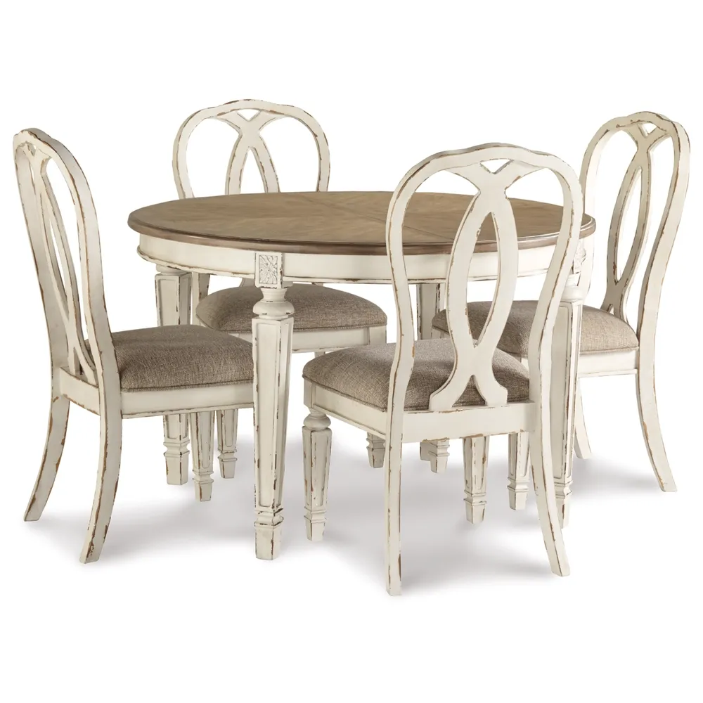 Realyn Dining Table and 4 Chairs Monumental Bargain Extravaganza