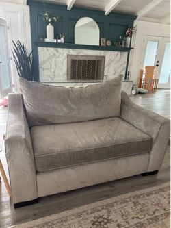living spaces large 2 person armchair - 2 available