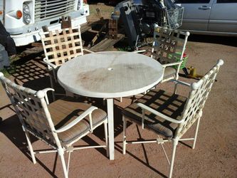 Table and 4 chairs
